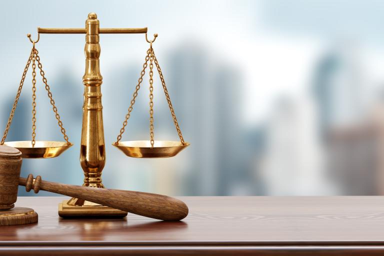 Gavel and Justice Scale
